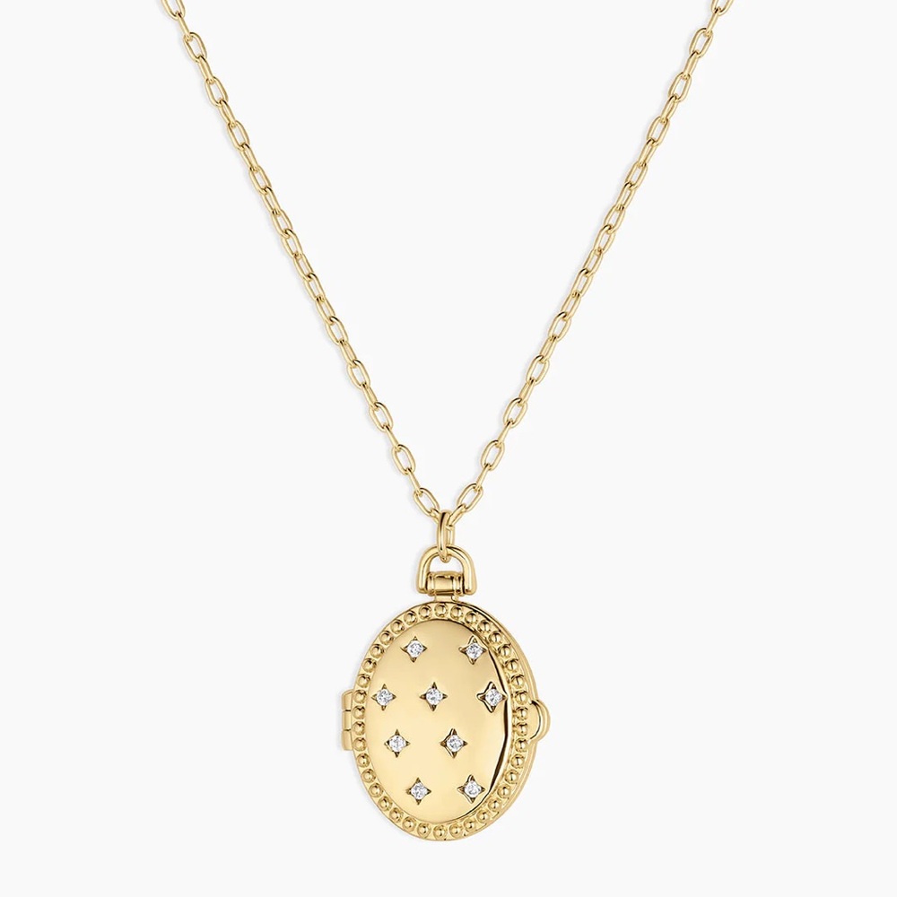 NWT Gorjana Celeste Locket Necklace